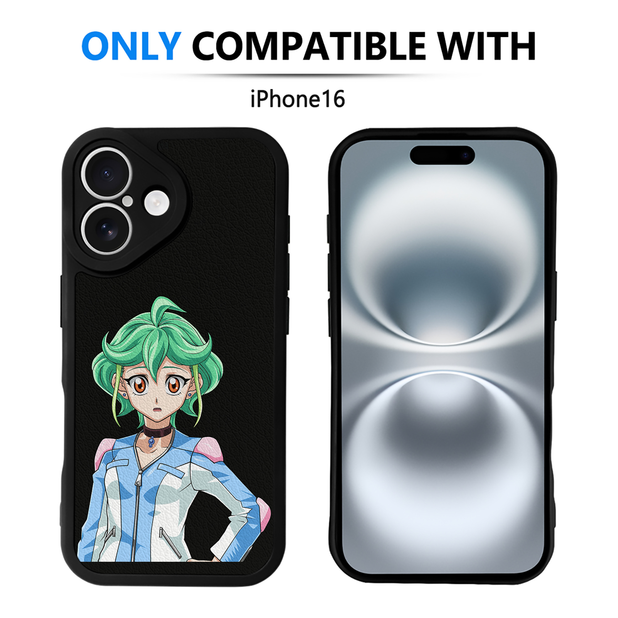 遊☆戯☆王 Yu-Gi-Oh! 【iPhone 16シリーズ対応】シリコンスマホケース（レザー調） 材質：シリコン